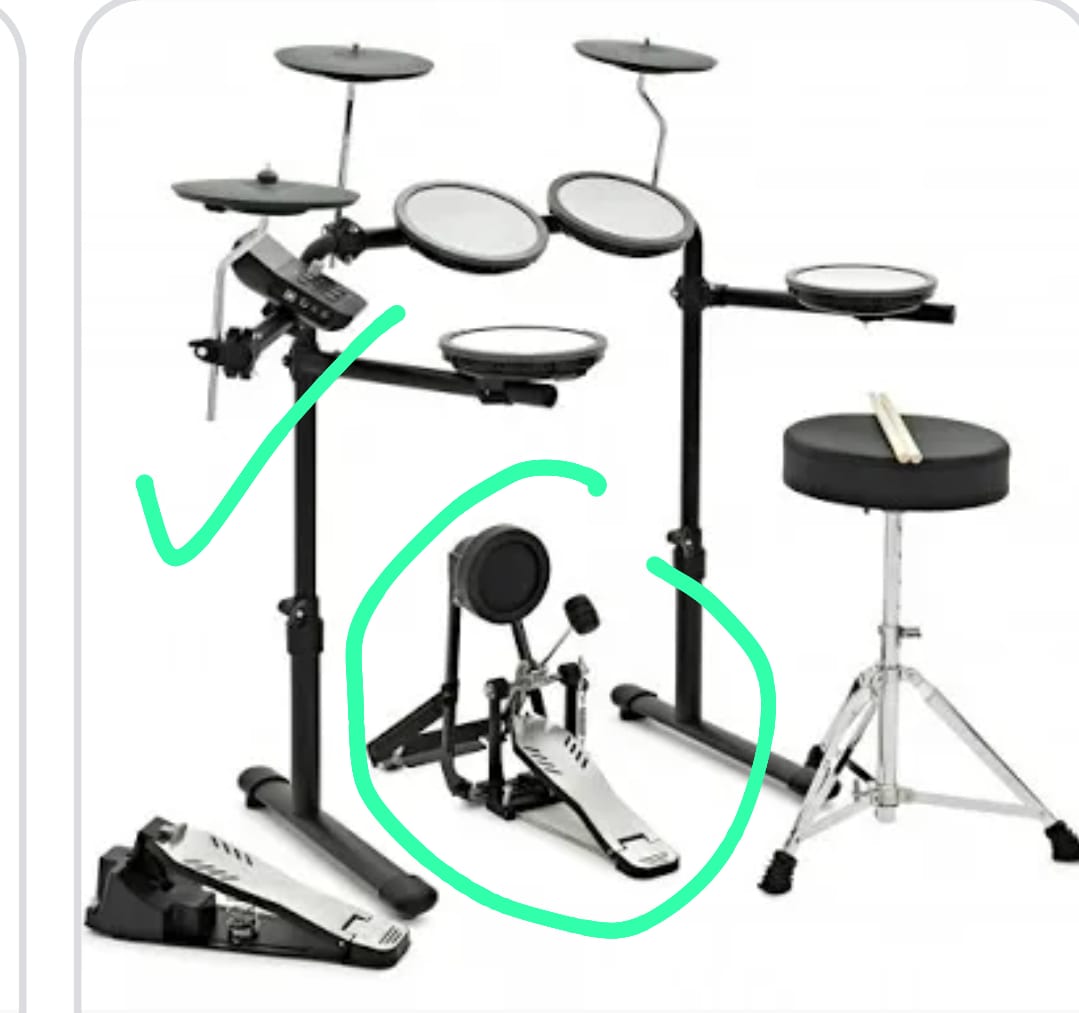 Bass drum pedal example 1
